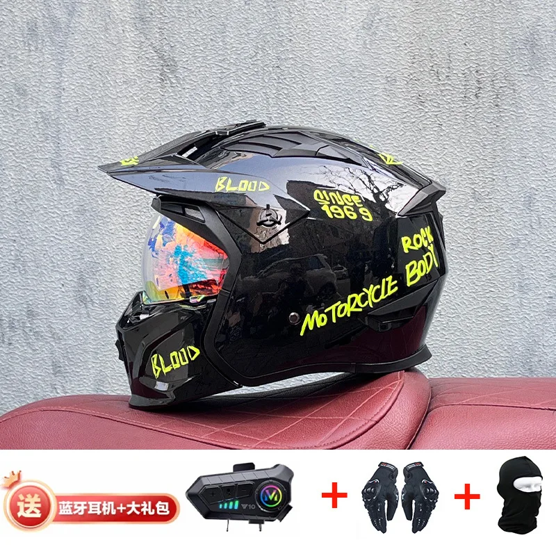 Casco Bluetooth Orz Casco inte - Full Face Motorcycle Helmet With Bluetooth recensione e prezzo
