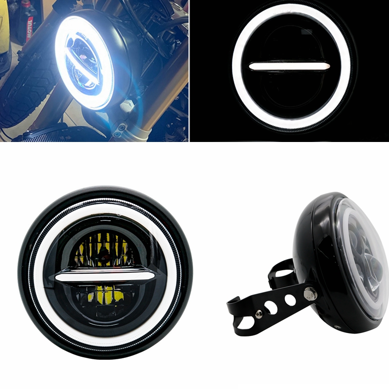 Luce a testa tonda universale  - Universal Motorcycle Led Headlight Projector recensione e prezzo